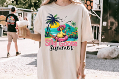 Silly Goose Summer PNG sublimation |Beach &amp; Summer PNG T-Shi Product Image 2
