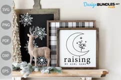 Raising my girl gang SVG Cut File / Boho Girl SVG Design Product Image 3