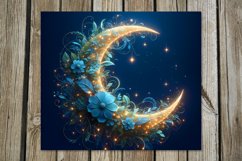 Moon flowers | 8 Magic Skinny tumbler sublimation designs Product Image 6
