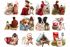Spring Riverside Camping Clipart - Set of 51 Png Bundle Product Image 2