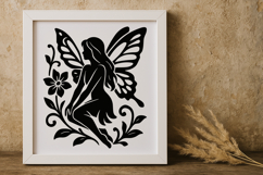 Enchanting Fairy with Flower SVG Product Image 1