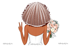 African American Bride Clipart Product Image 6