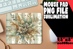 COZY DESK PAD FUN SUBLIMATION, Autumn Flower Product Image 1