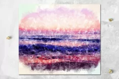 Watercolor Beach life | 8 Skinny Tumbler Sublimation designs Product Image 6
