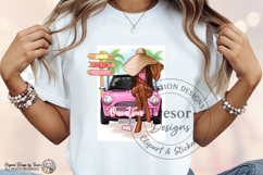Vacation Mood On Pink Beach Car Design Summer Vacation Vibes Product Image 11