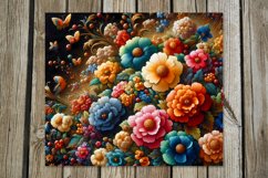 Flowers, black background | 8 tumbler Sublimation designs Product Image 6