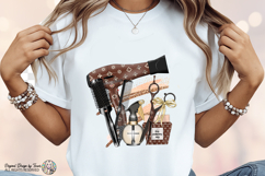Hairdresser PNG Glam Salon Tools Beauty Fashion Geometric Product Image 6