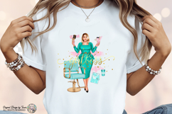 Boss Lady Hairstylist PNG Salon Owner Sublimation Design Product Image 8