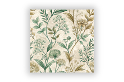 Botanical Labels Digital Paper Pack, Vintage Floral Label Product Image 6