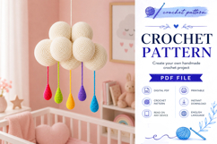 Crochet Cloud Mobile Pattern PDF Product Image 2