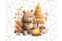 Woodland Autumn Animals PNG Clipart for Fall & Harvest Product Image 2