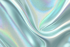 Shimmering holographic fabric with iridescent colors Product Image 1