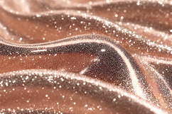 Shimmering rose gold fabric with glittering sparkles &amp; folds Product Image 1