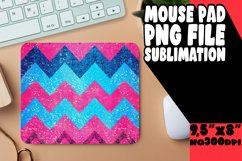 Glitter Stripe Mouse Pad with Colorful Art Product Image 1