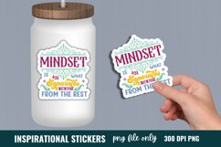 Inspirational Quotes Sticker, Mindset is what separates the Product Image 1