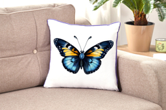 Butterfly Blue Yellow Insect Watercolor Sublimation Product Image 6