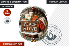 Christmas Greetings clipart PNG, Holiday Quotes wishes Product Image 1