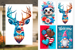 Patriotic Garden Flag Bundle. Patriotic Day Sublimation Product Image 8