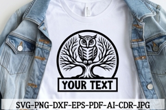 Owl Laser Cut File SVG DXF PNG, Owl Name Sign, Owl Clipart Product Image 5