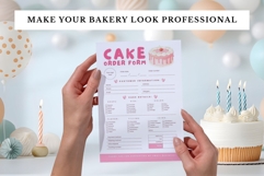 Cute Pink Cake Order Form Canva Template Product Image 6