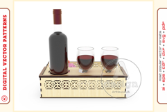 Wine Serving Tray V1 - laser cutting file - Glowforge ready Product Image 6