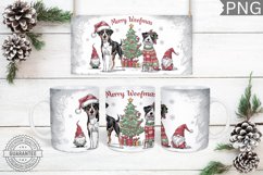 Merry Woofmas Mug Wrap - Christmas Mug Sublimation Product Image 1