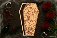 Halloween Coffin Candy Box Bundle | Gift Box | Laser Cut Product Image 4