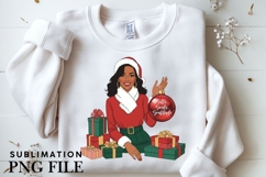 Christmas motivational women png design for T-shirts Product Image 3