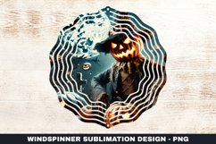 Halloween Pumpkin Wind Spinner Sublimation Design Product Image 1