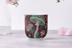 Maximalist Mushroom Tapestry Ornate Pattern, Seamless Patter Product Image 6