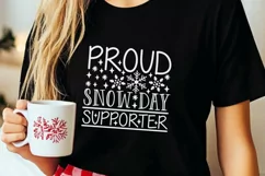 Proud Snow Day Supporter Svg, Funny Winter Svg, Teacher Svg. Product Image 5
