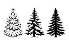 Christmas Tree Clipart PNG Bundle | Christmas Ornament Product Image 6