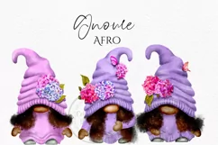 Best Friends Gnomes Lilac Butterflies| Gnome Clipart PN Product Image 4