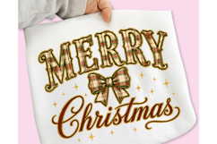 Christmas PNG, Merry Christmas Plaid, Merry Christmas PNG Product Image 1