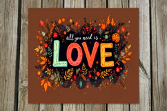 Love hippie Inscription | 4 Boho Skinny tumbler designs PL2 Product Image 2