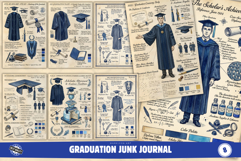 Graduation Junk Journal Pages Product Image 1
