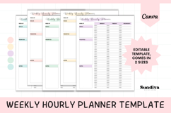 Weekly Hourly Planner Editable Template 2 Product Image 1