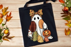 Cute Fall Ghost Png, Girly Halloween Png, Cozy Fall Png. Product Image 6