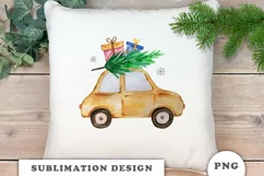 Merry Christmas Car Sublimation Designs Downloads Product Image 6