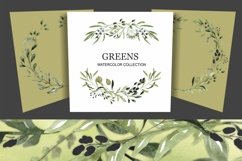 Greens Watercolor Collection Product Image 6