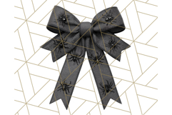 Halloween Bow Clipart, Bright Holiday Ribbon PNG Product Image 2