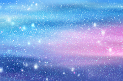 Colorful starry night sky with shades of blue and pink hues Product Image 1