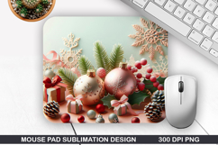 Mouse Pad Sublimation, Christmas Mouse Pad PNG Product Image 1