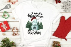 Holiday Quote | I Want A Hippopotamus For Christmas | Design Product Image 5