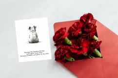 Digital download, Pet sympathy card, bulldog dog sympathy Product Image 10