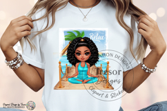 Relax Yoga Beach Meditation Design Tropical Wellness Chibi Product Image 7