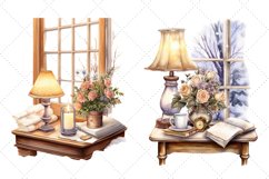 Cozy Winter Study watercolor Clipart Bundle | Winter Study Product Image 6