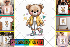 Dazzling TSHIRT Designs PNG, Teddy Bear Product Image 1