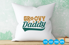 Groovy Daddy Father's day retro SVG Design Product Image 6