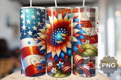 4th Of July Sunflowers Tumbler Bundle - 4th of July Tumbler Product Image 7